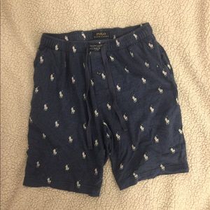 Navy Blue Polo Sleeping Shorts